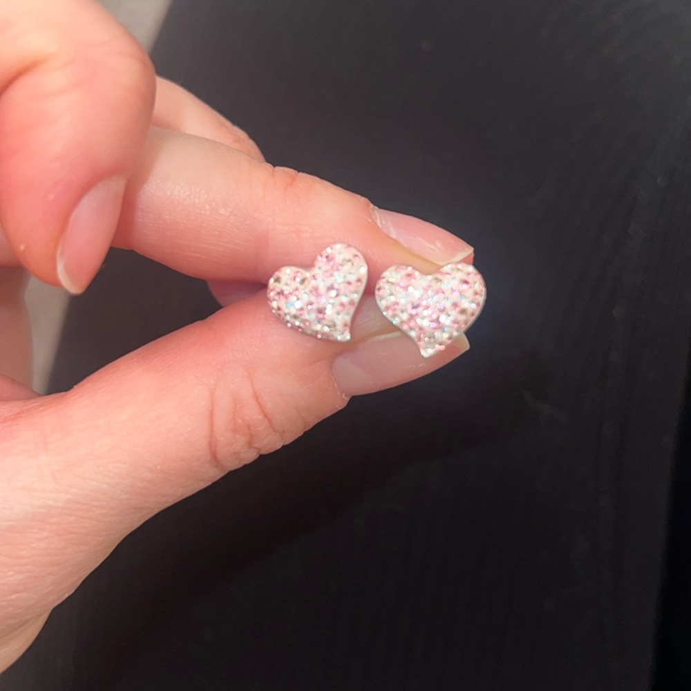 Swarovski Heart Earrings